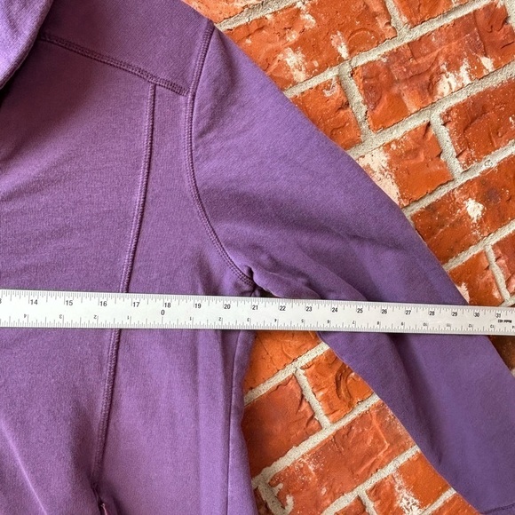 Hugs Soft Surroundings Womens Large Purple Tunic Sweater Zip Pockets - Picture 7 of 9
